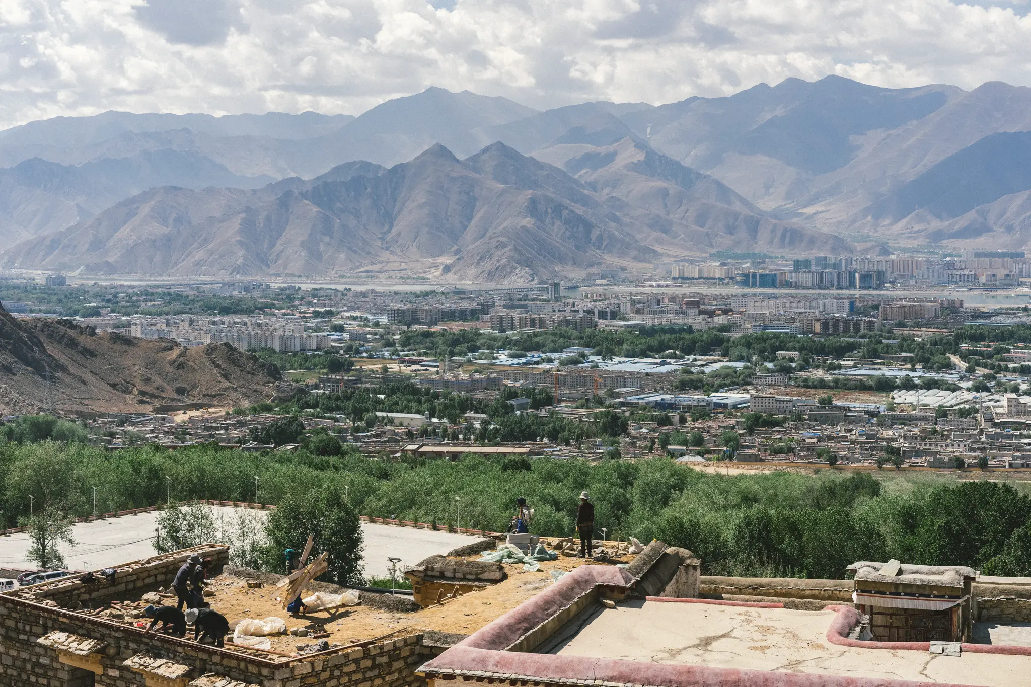 Modern Lhasa, viewed from the Sera Monastery