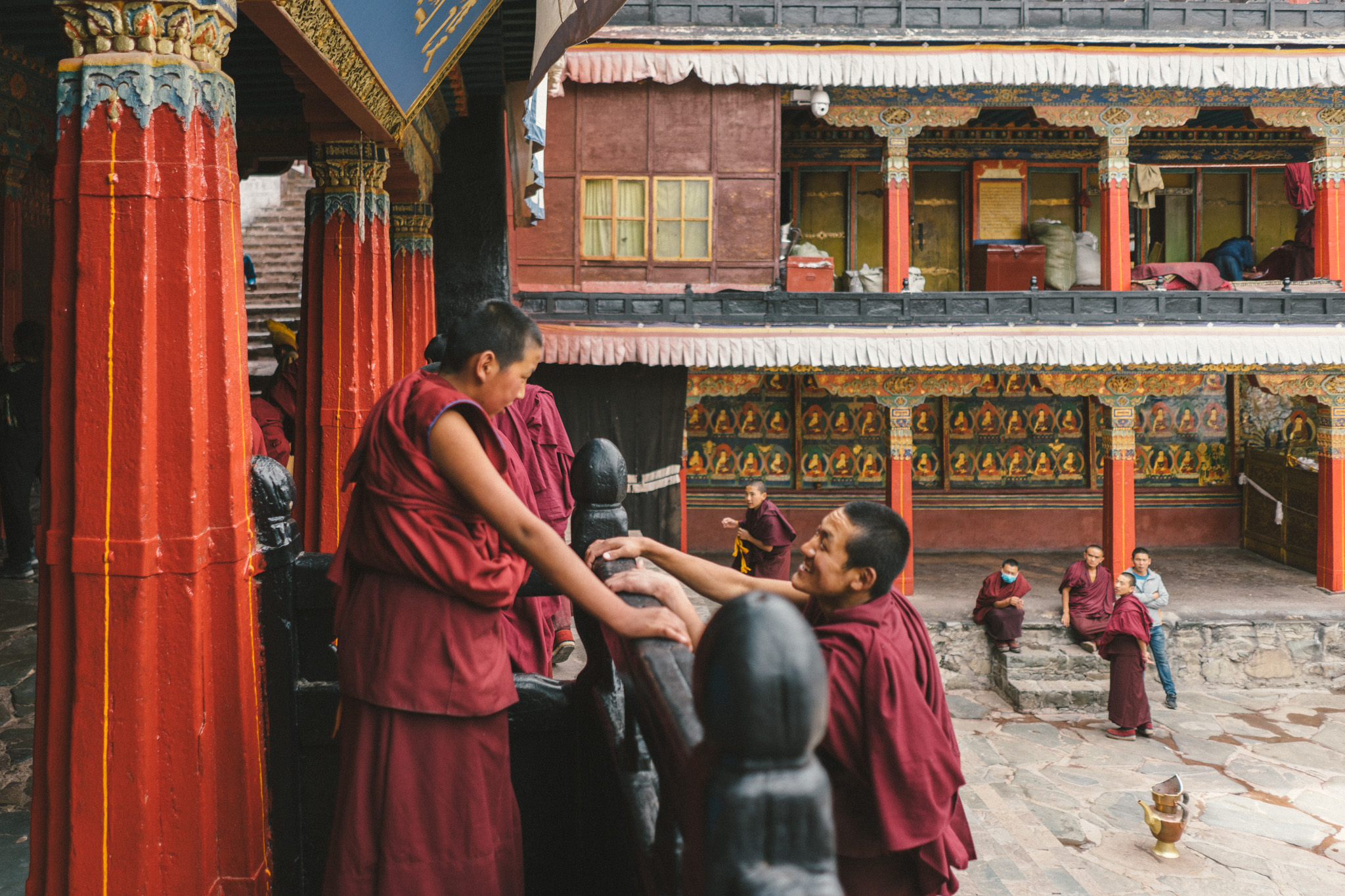 Monks in Shigatse, Tibet