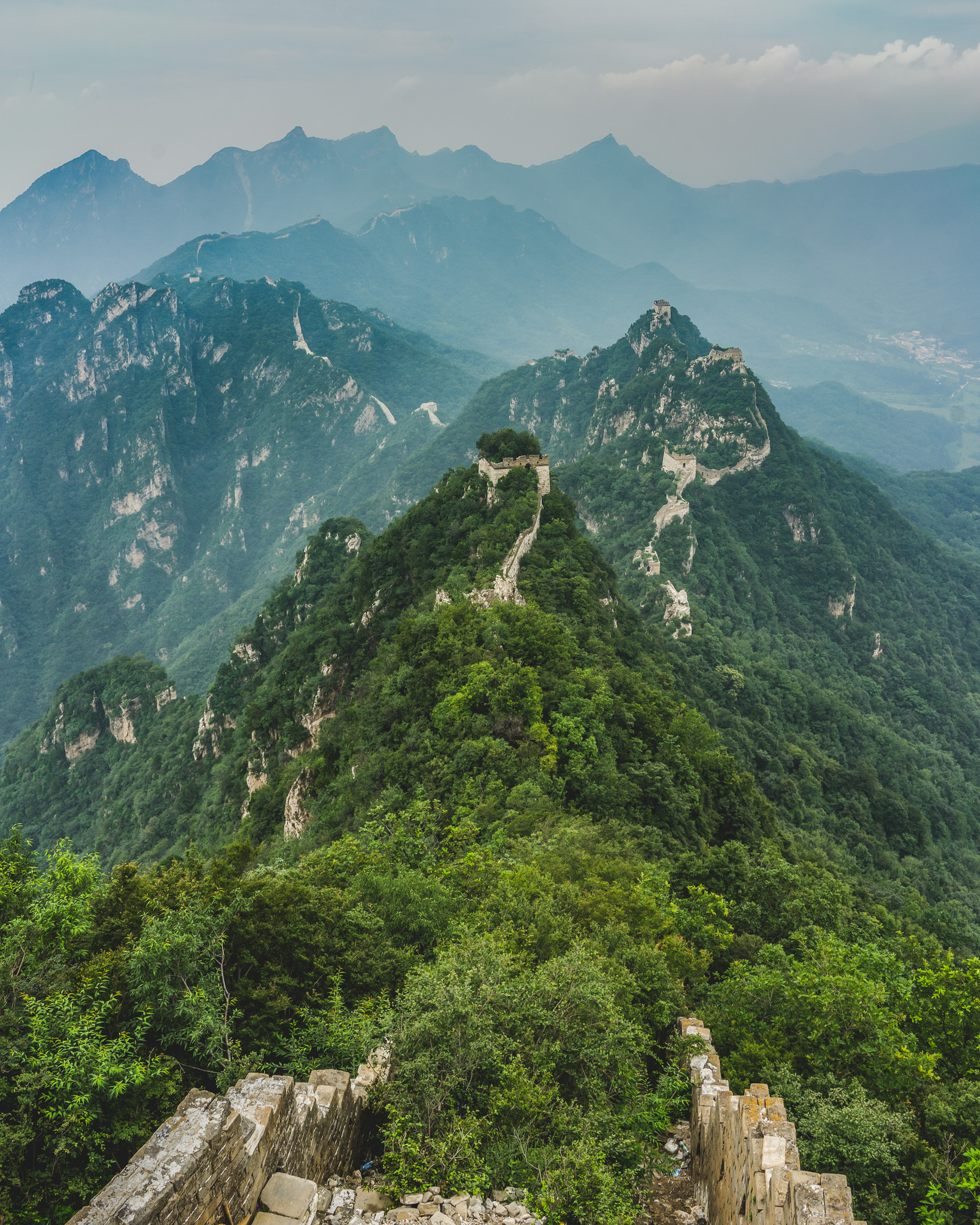 The unrestored Great Wall of China