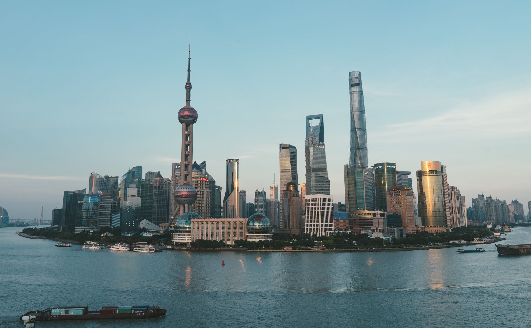 Sunset over Pudong, Shanghai