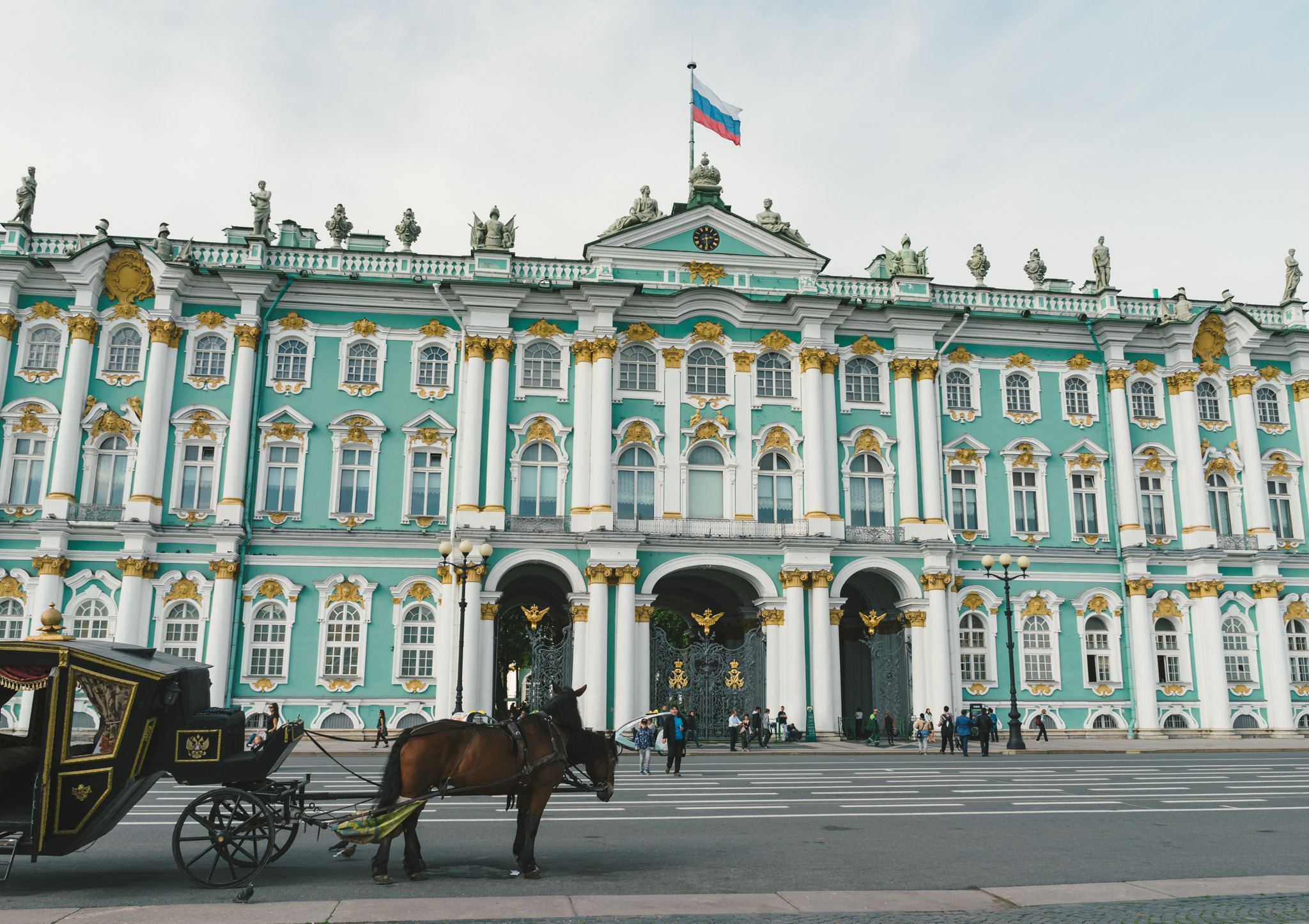 Entrance to the Hermitage Museum in Saint Petersburg