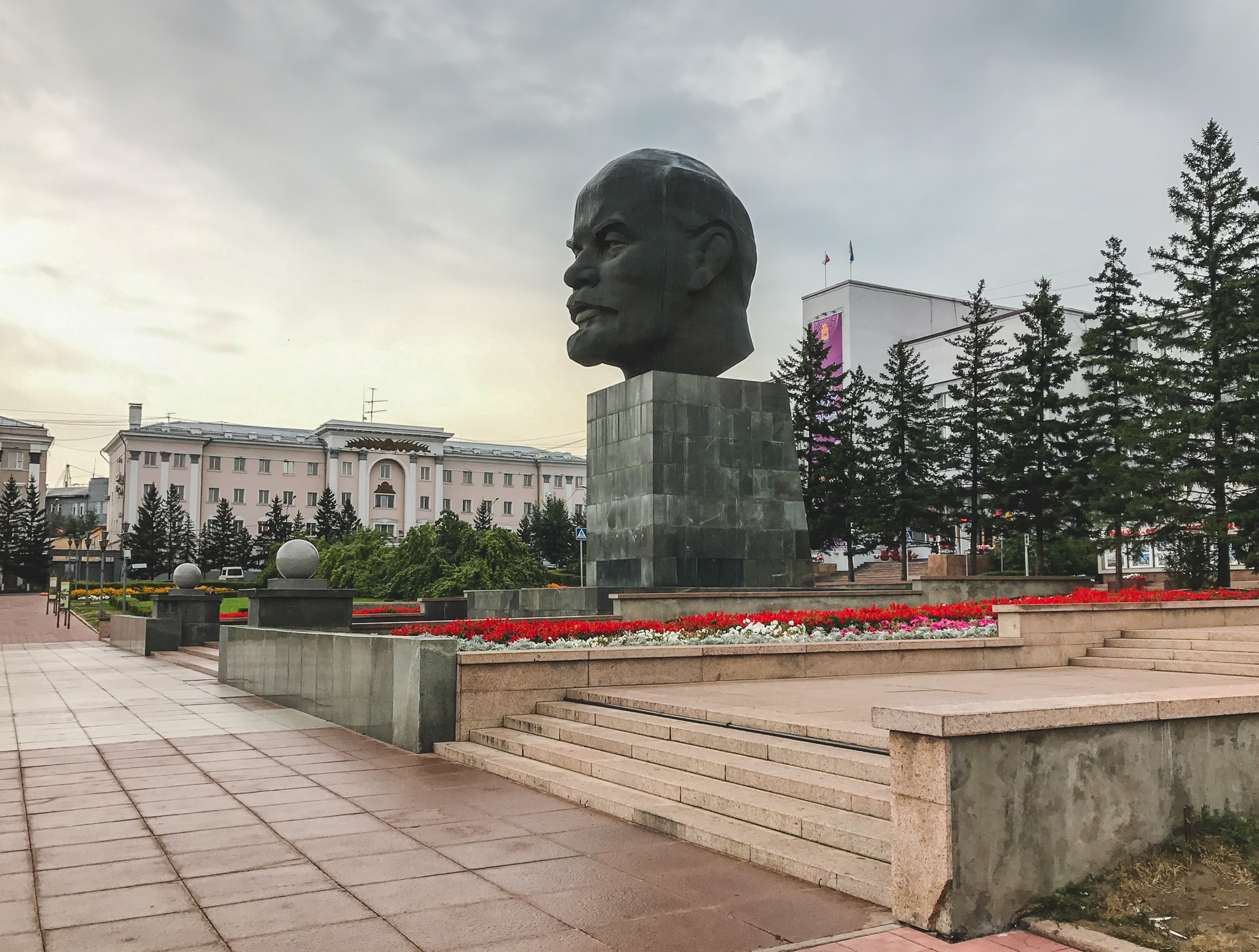 World's largest Lenin head in Ulan-Ude