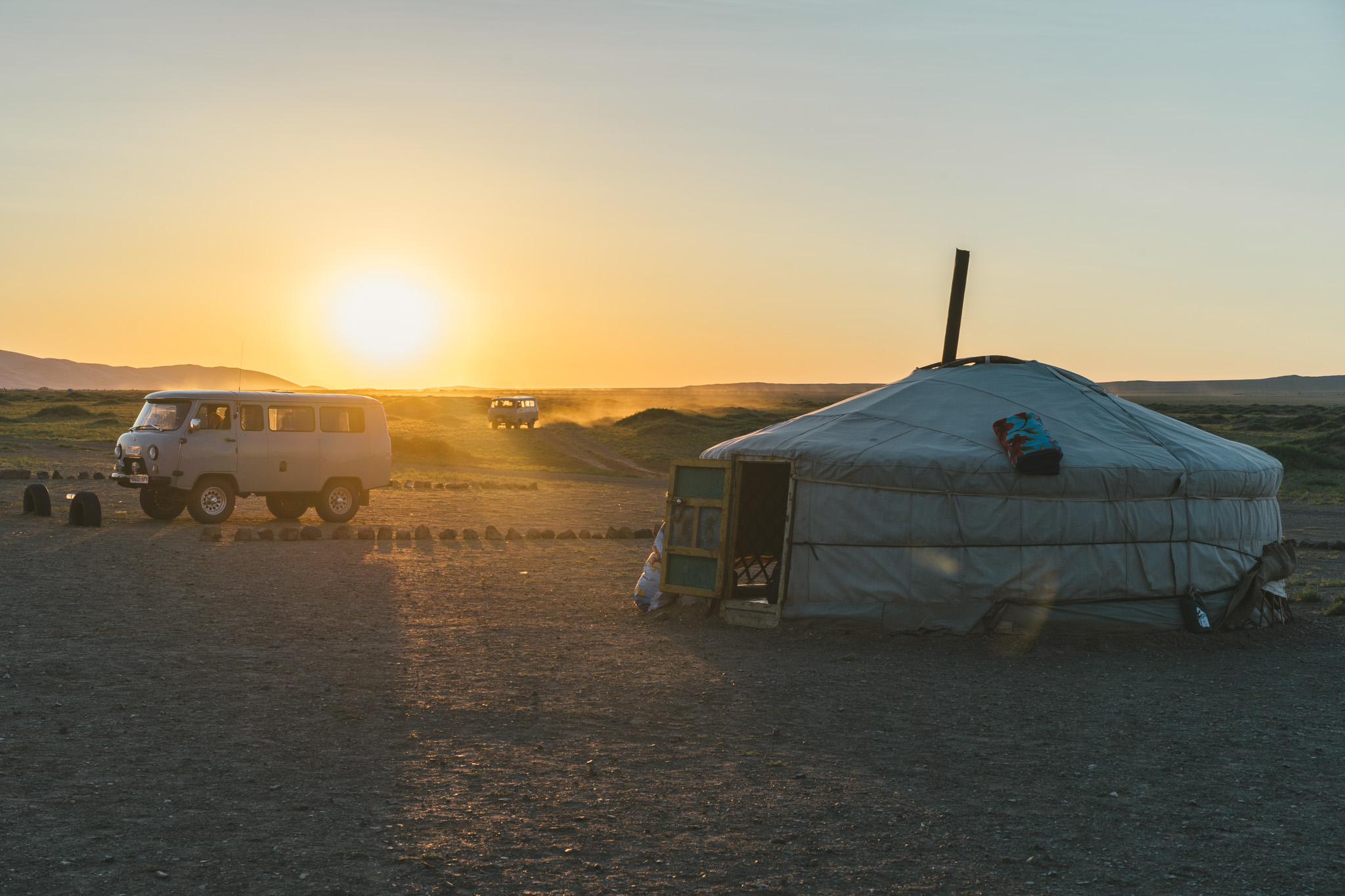 Typical accommodation while on a tour around Mongolia