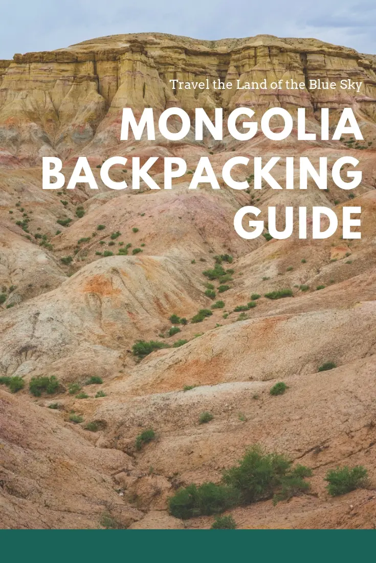 Mongolia Backpacking Pin