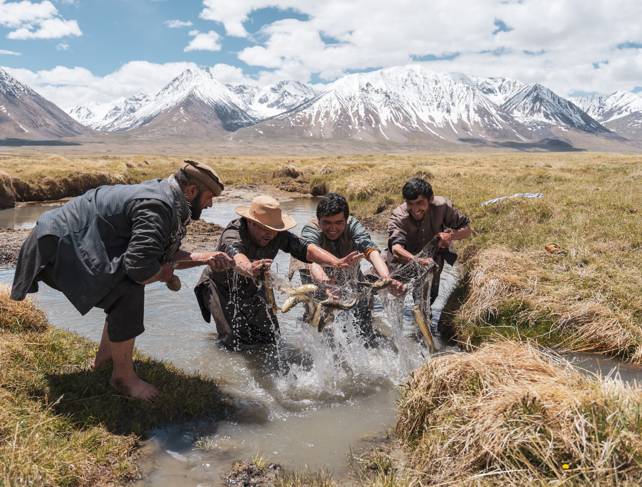 Fishing at Chaqmaqtin Lake