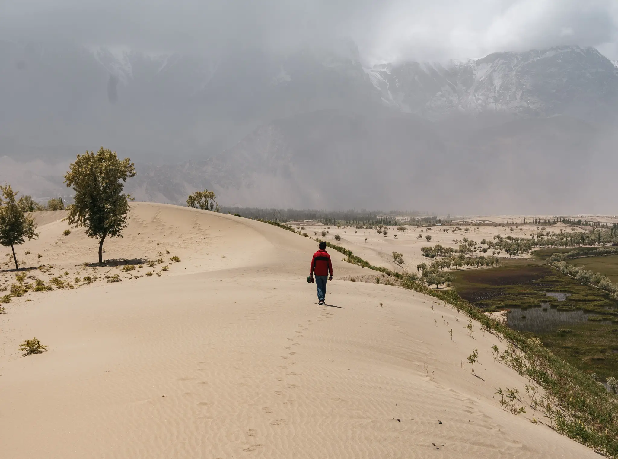 Sand dunes near Skardu, Pakistan