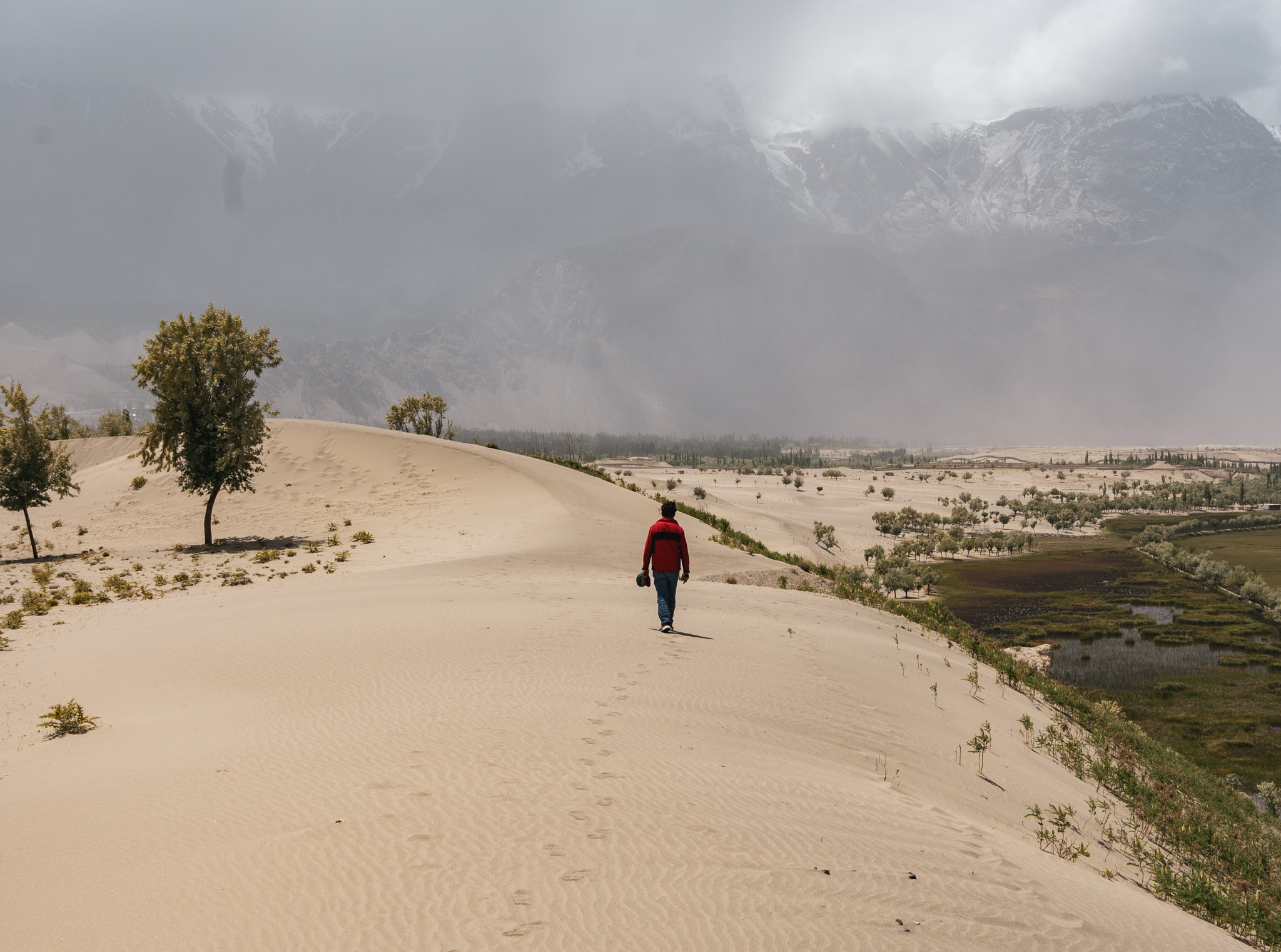 Sand dunes near Skardu, Pakistan