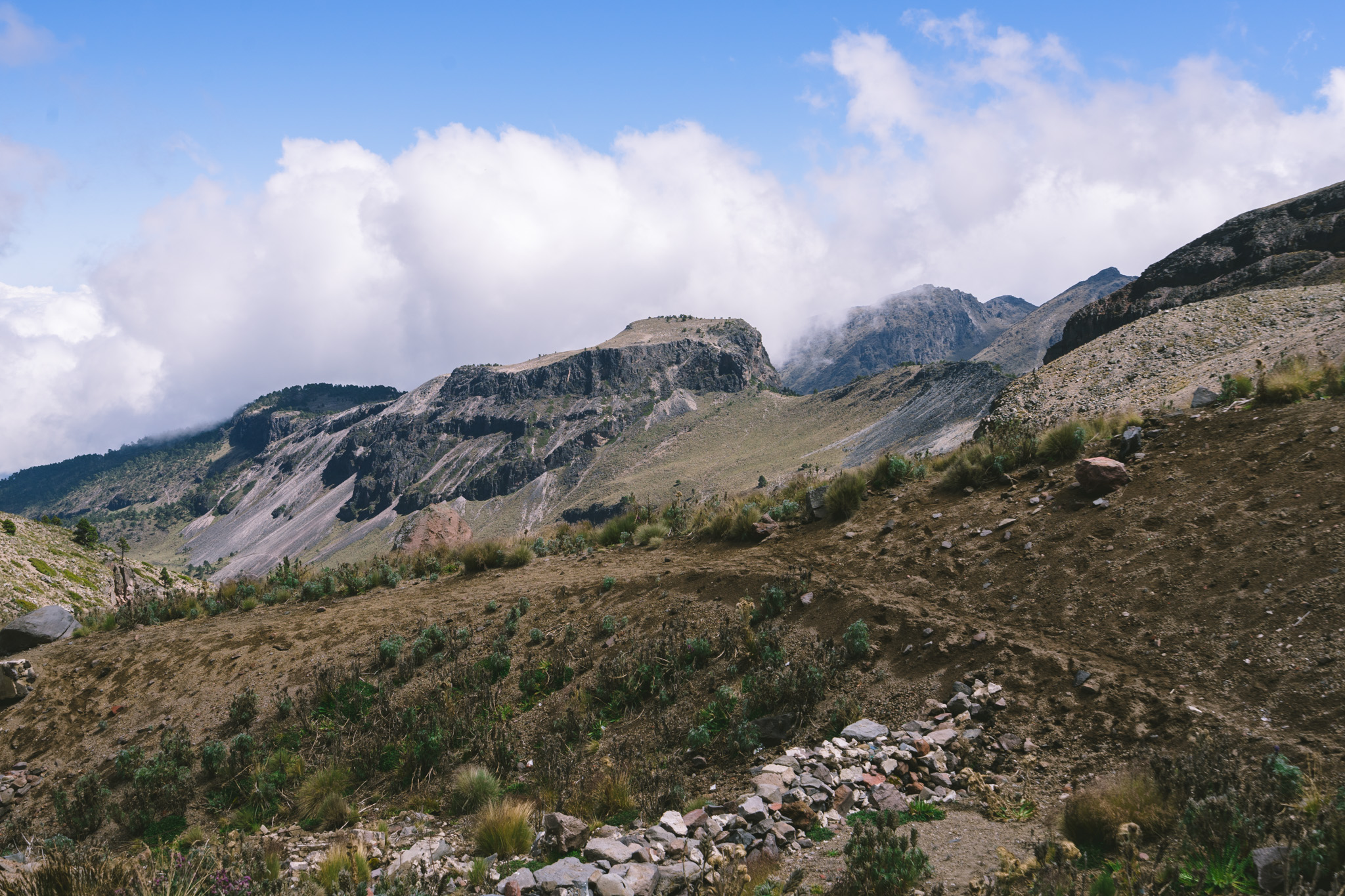 Beautiful views from base camp on Pico de Orizaba