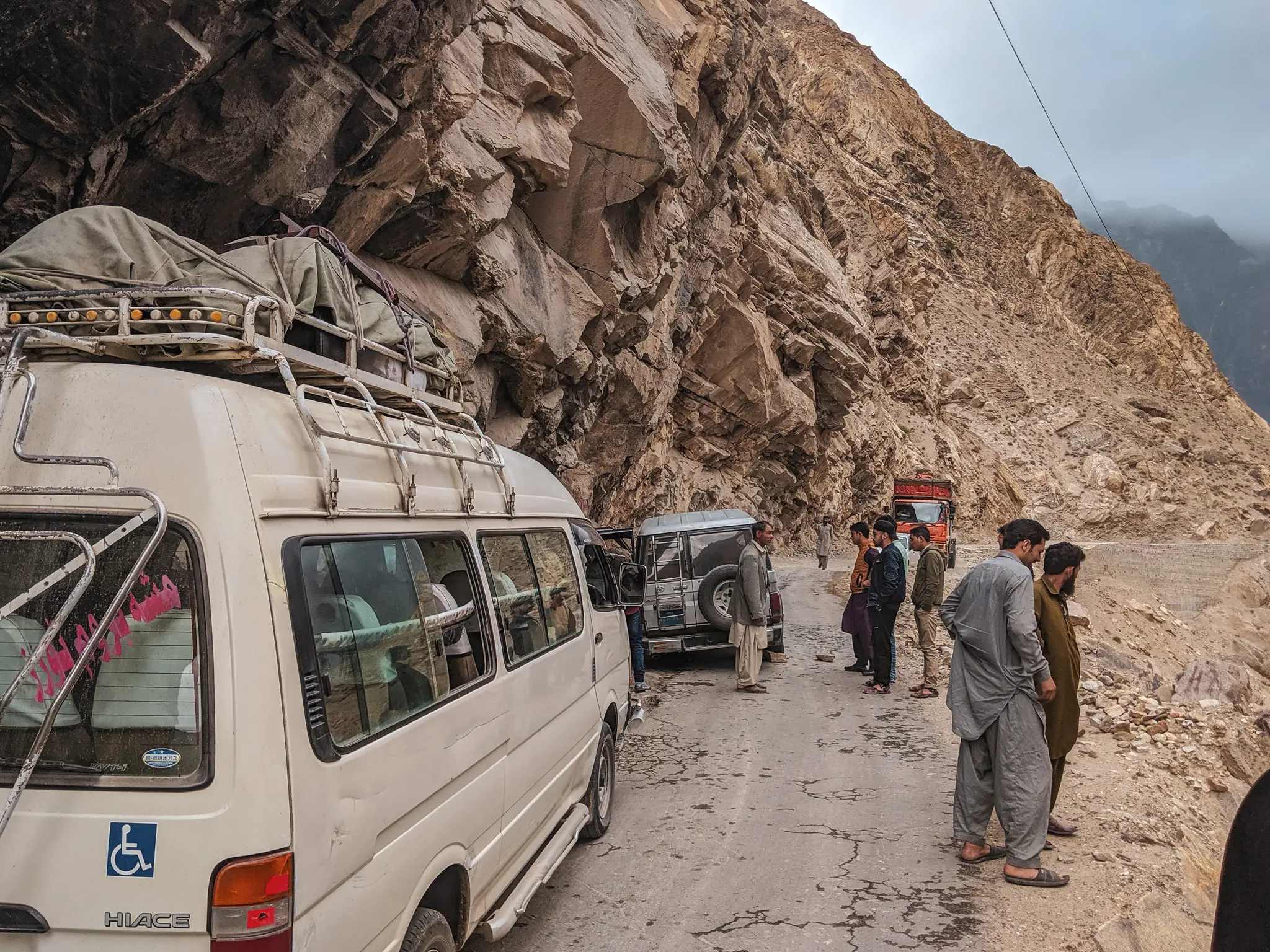 Minibus on the Gilgit-Skardu road