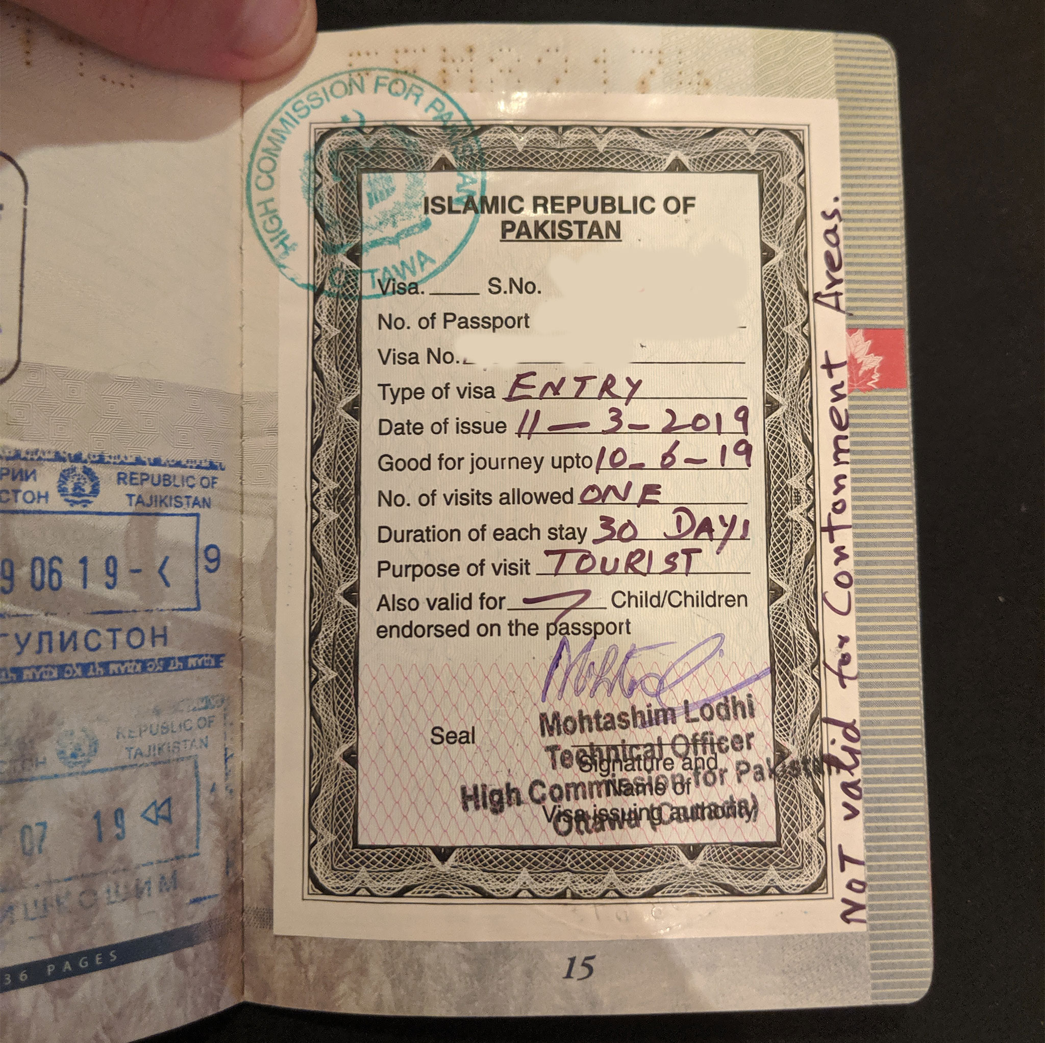 My Pakistan tourist visa