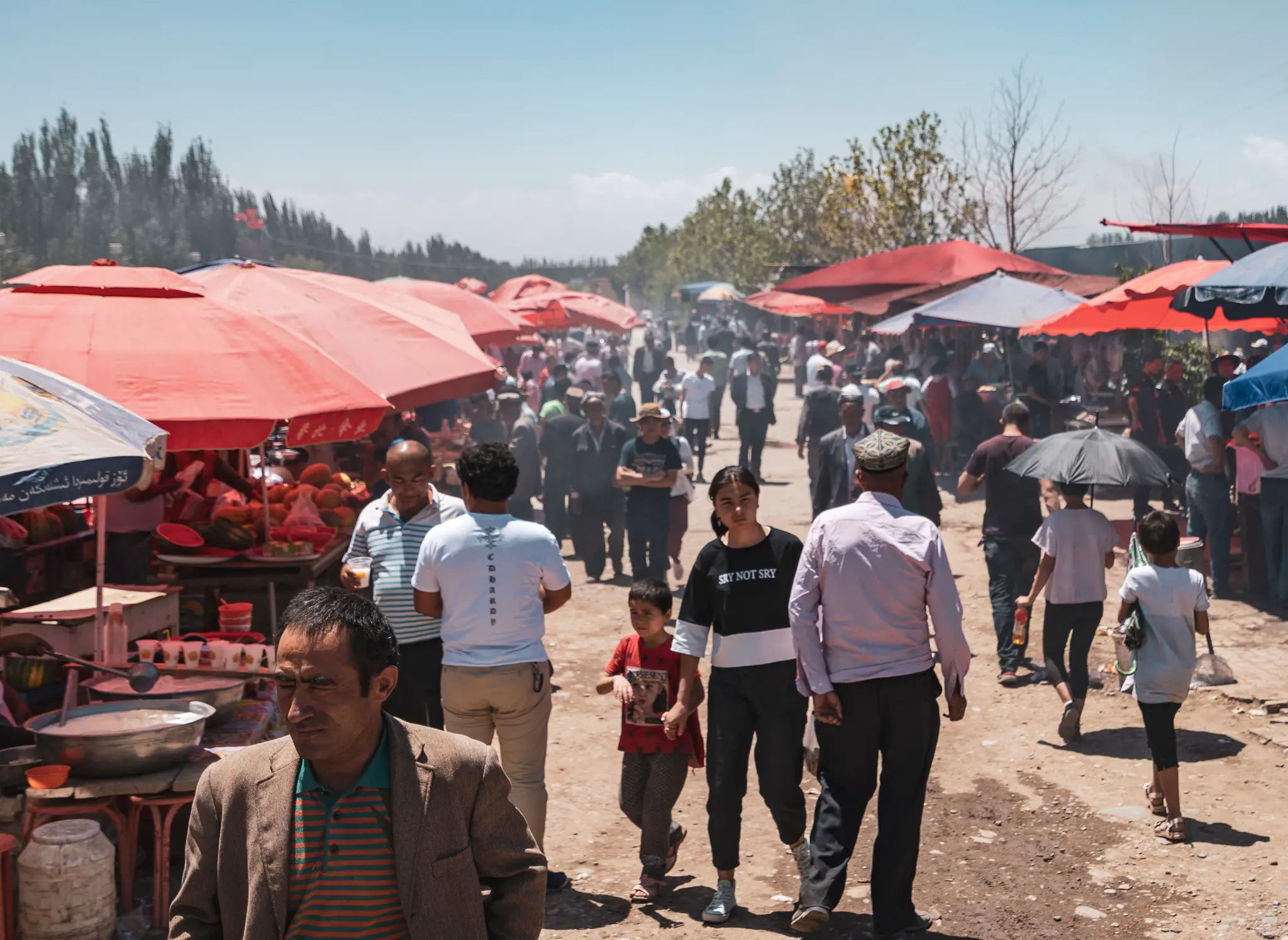 A market in Kashgar, Xinjiang