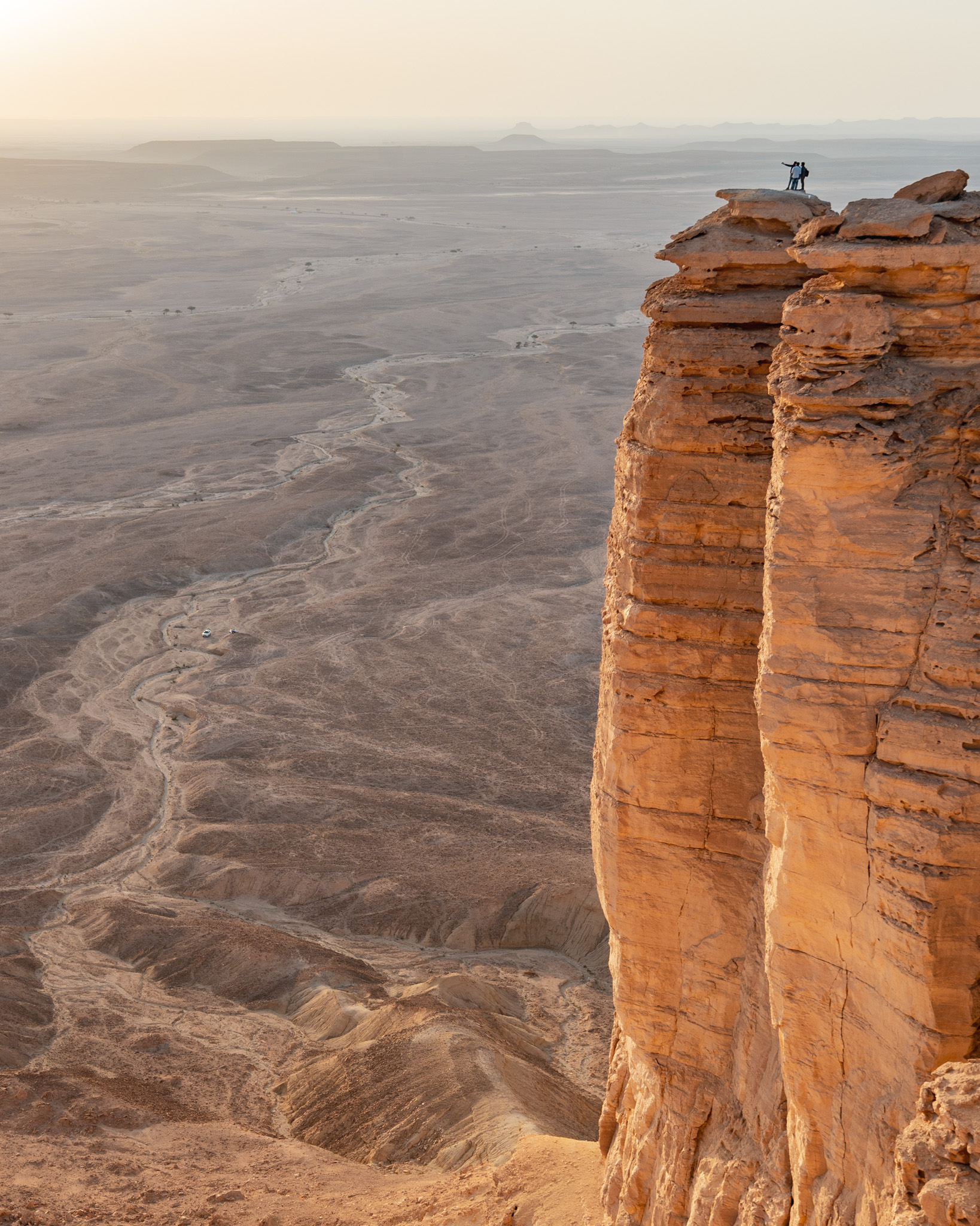 Atemberaubende Aussichten am Rande der Welt bei Riad