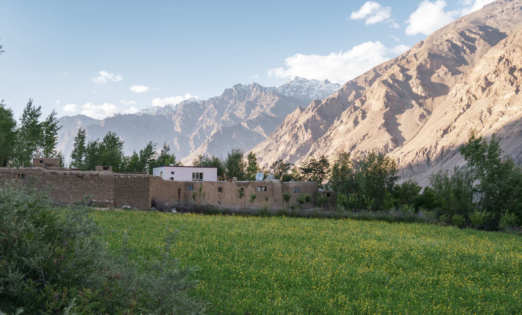 Looking back towards Tajikistan after crossing into Afghanistan at Ishkashim