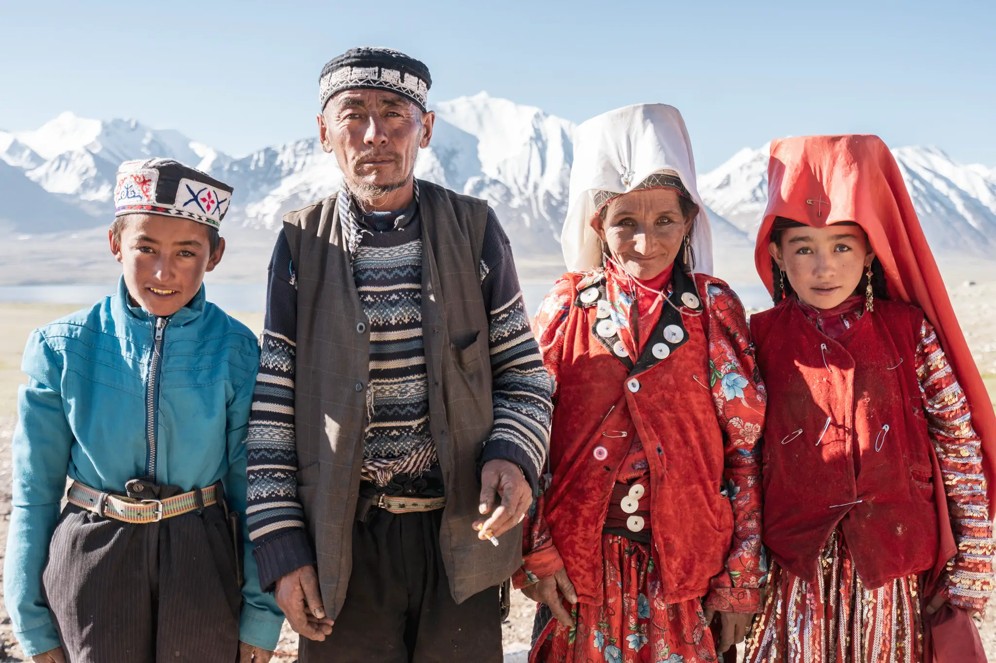 Kyrgyz family in the Little Pamir