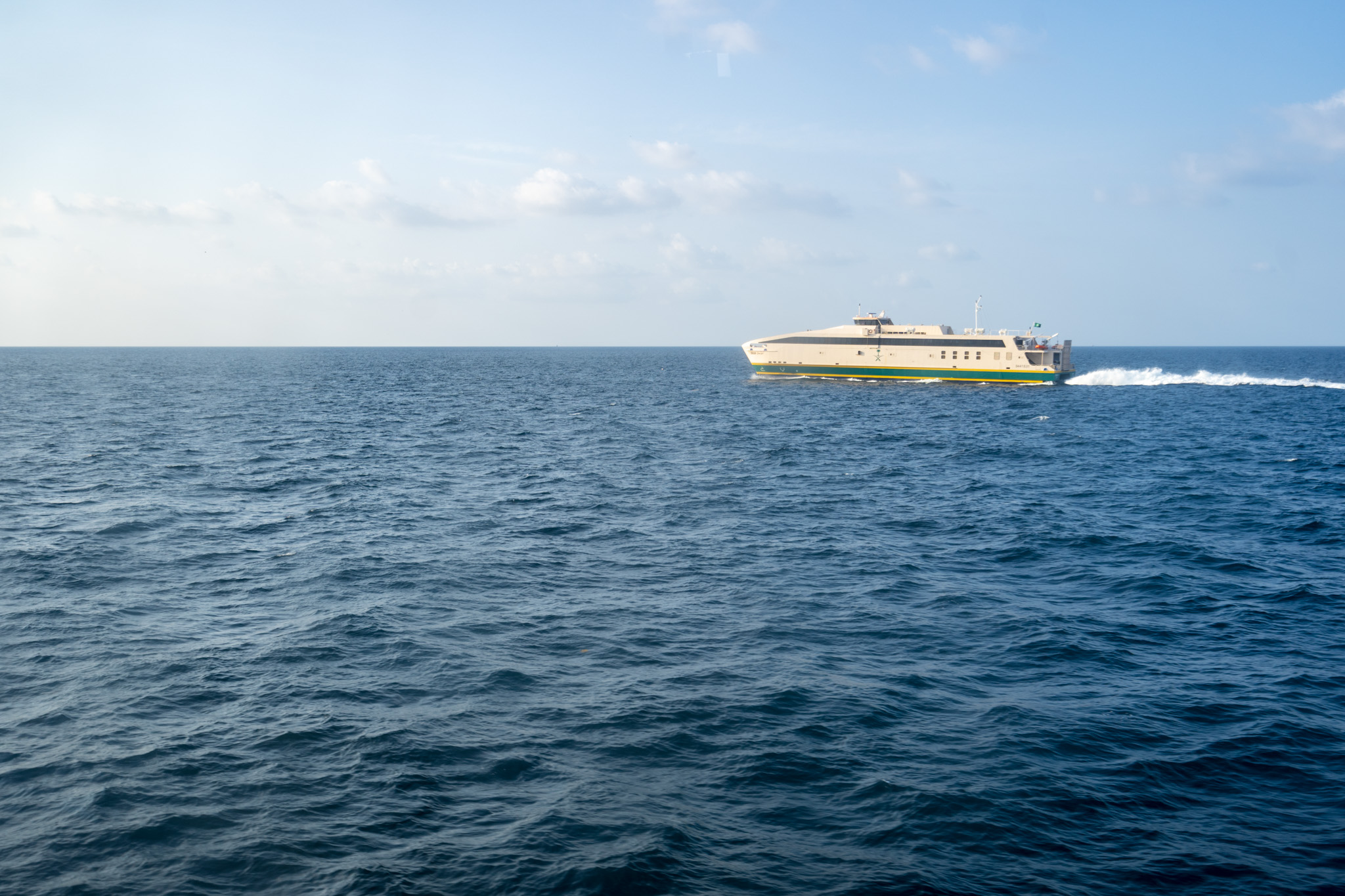 The Farasan Islands Ferry crusin' through the Red Sea