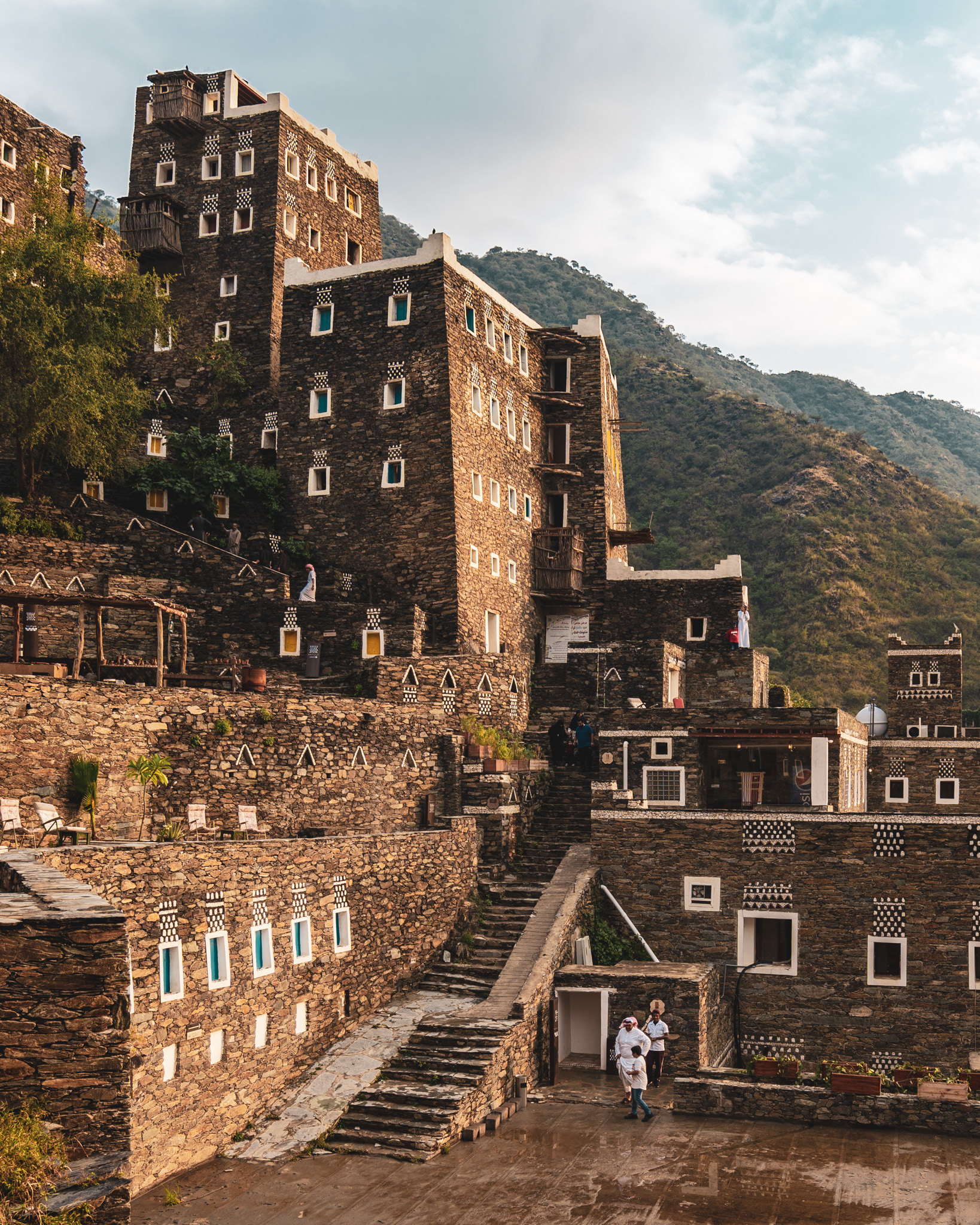 Rijal Alma at sunset