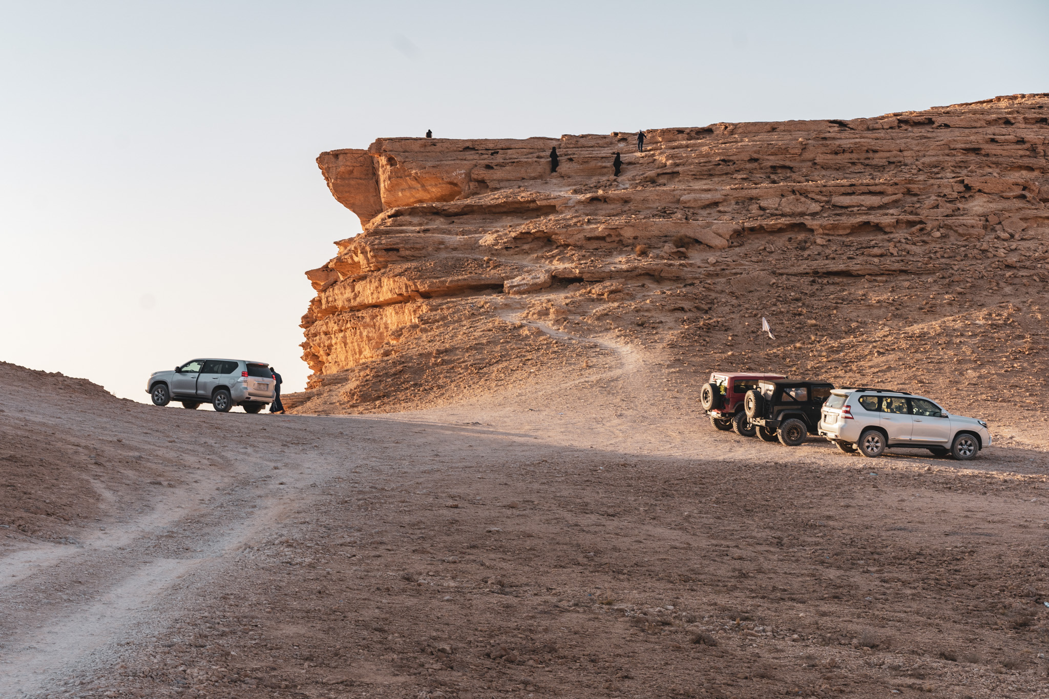 Parking lot at the Edge of the World