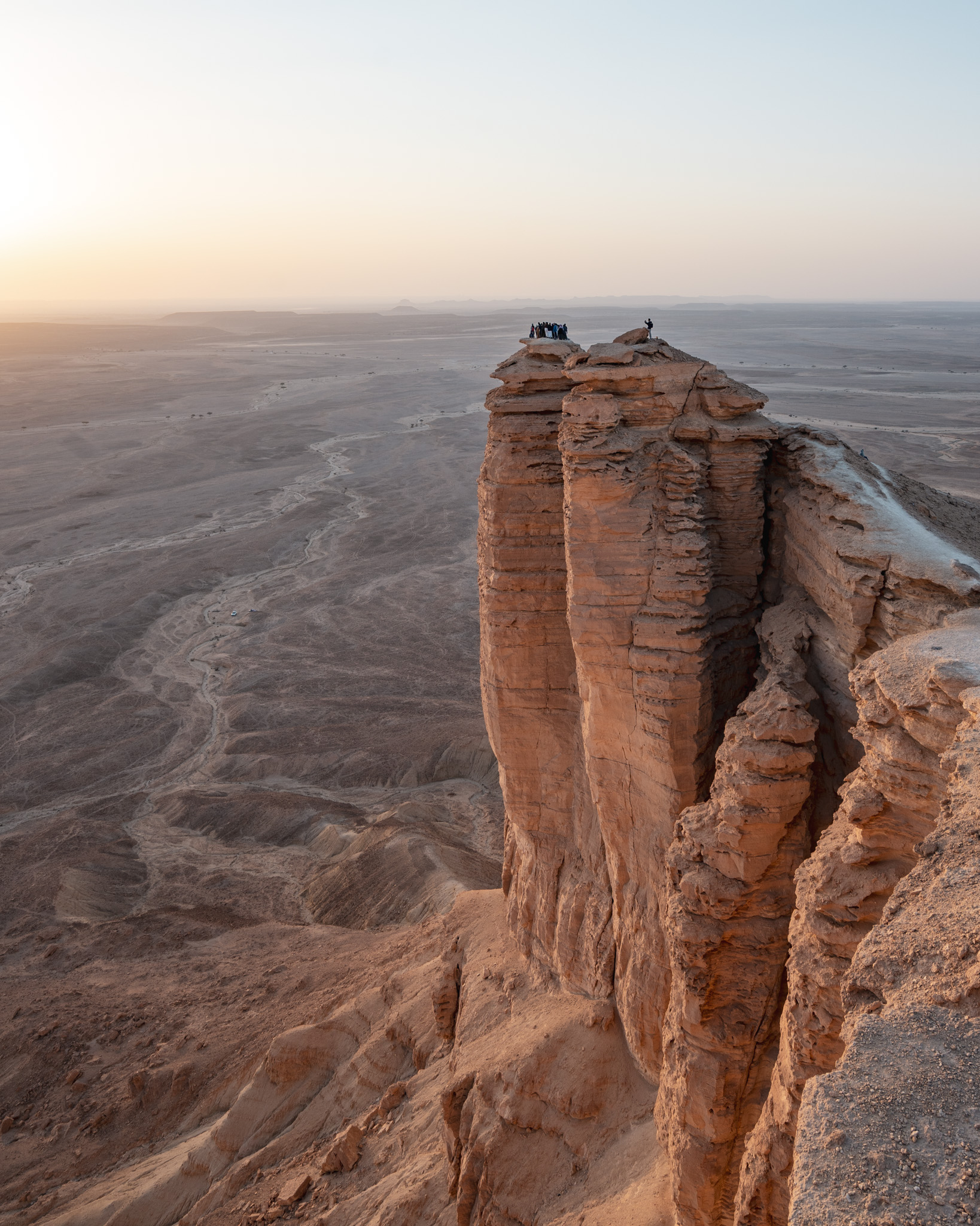 Epische Aussichten auf die Säule am Rande der Welt