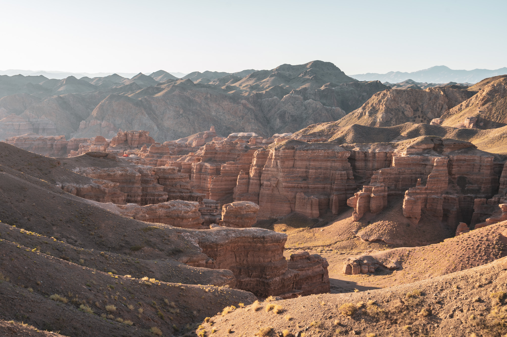 Sunrise at Charyn Canyon in Kazakhstan