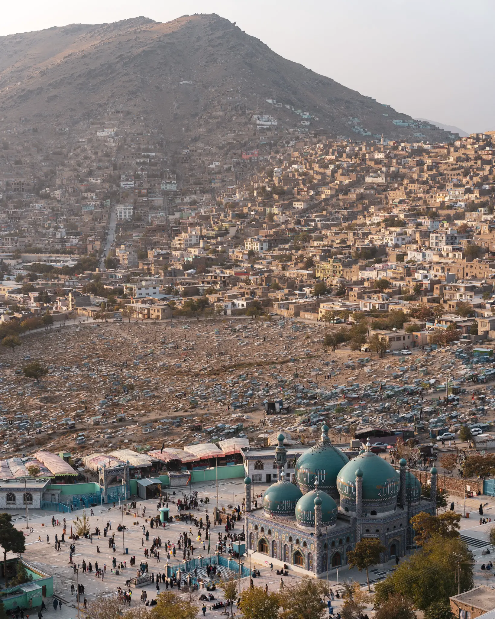 The beautiful Kart-e-Sakhi shrine in Kabul
