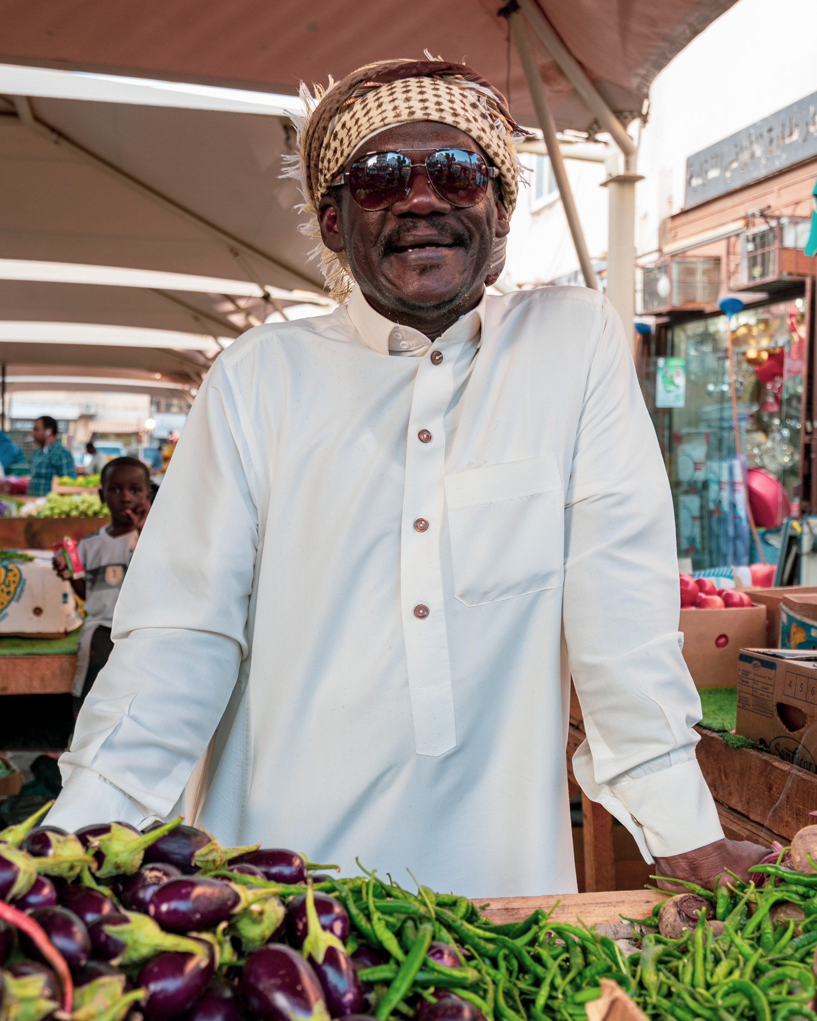 Veggie merchant in Al Balad