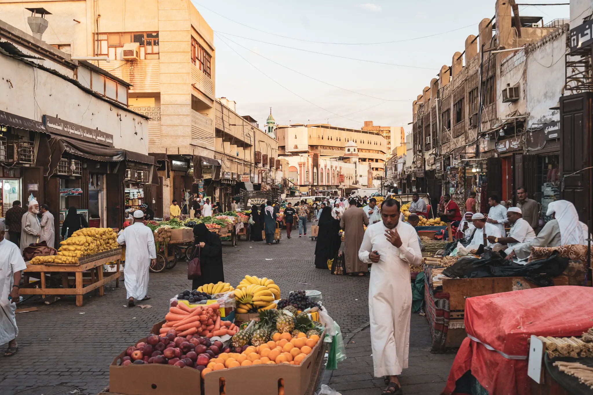 Markets in Jeddah's Al Balad district 