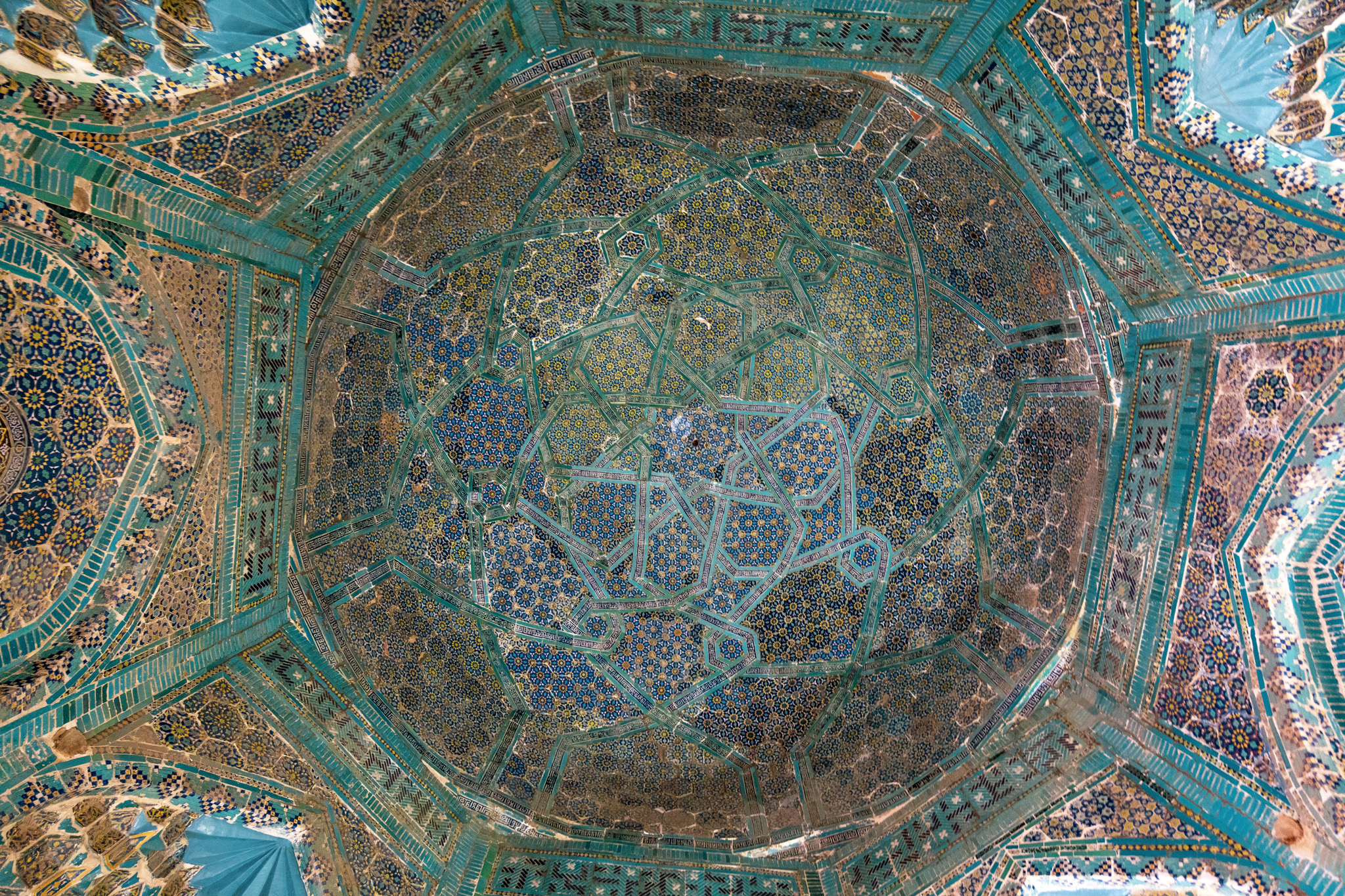 Ceilings in Samarkand, Uzbekistan