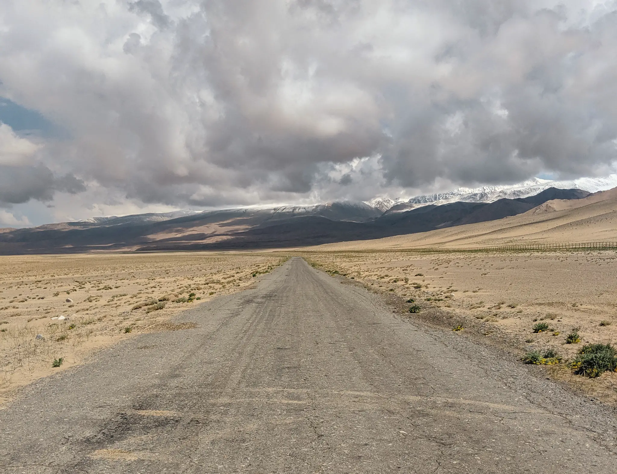 the pamir highway near Lake Karakol
