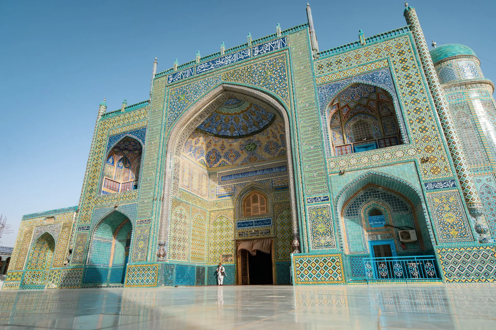 The Shrine of Hazrat Ali in Mazar-e-Sharif