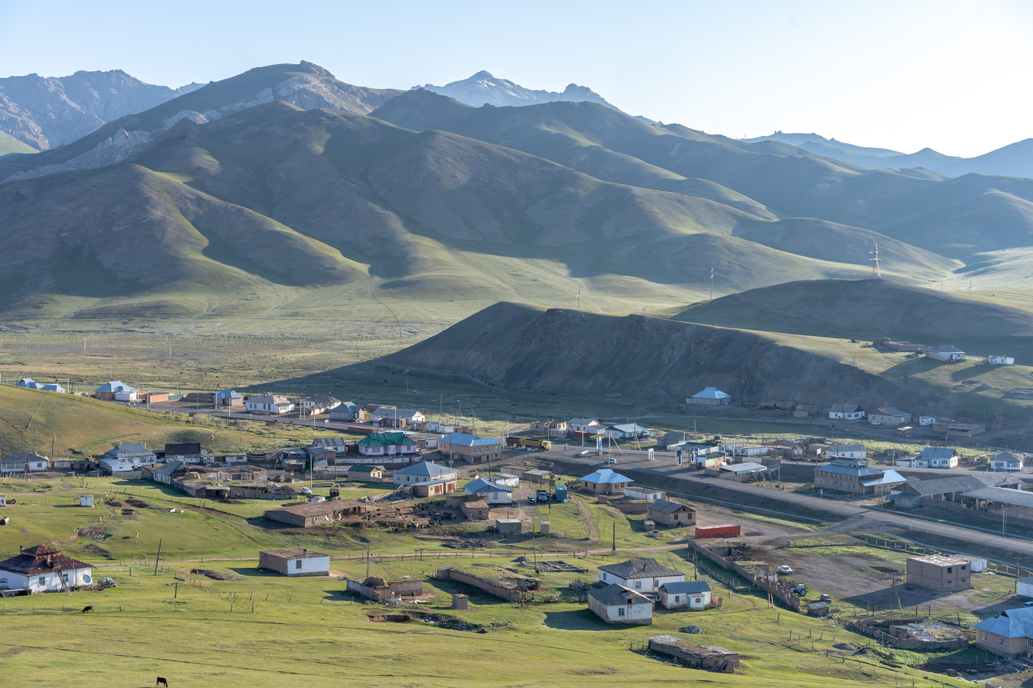 View from near my homestay in Sary-Tash