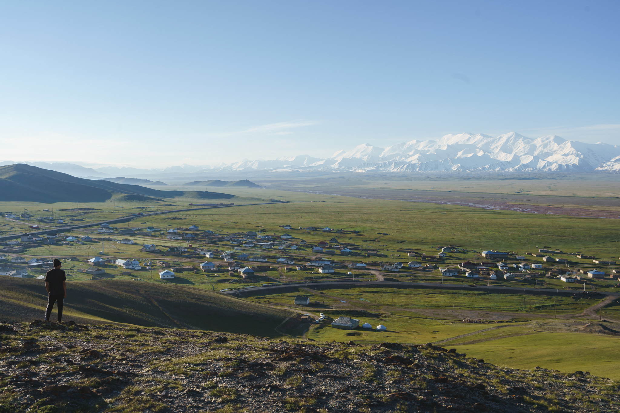 Sunrise in Kyrgyzstan's beautiful Alay Valley