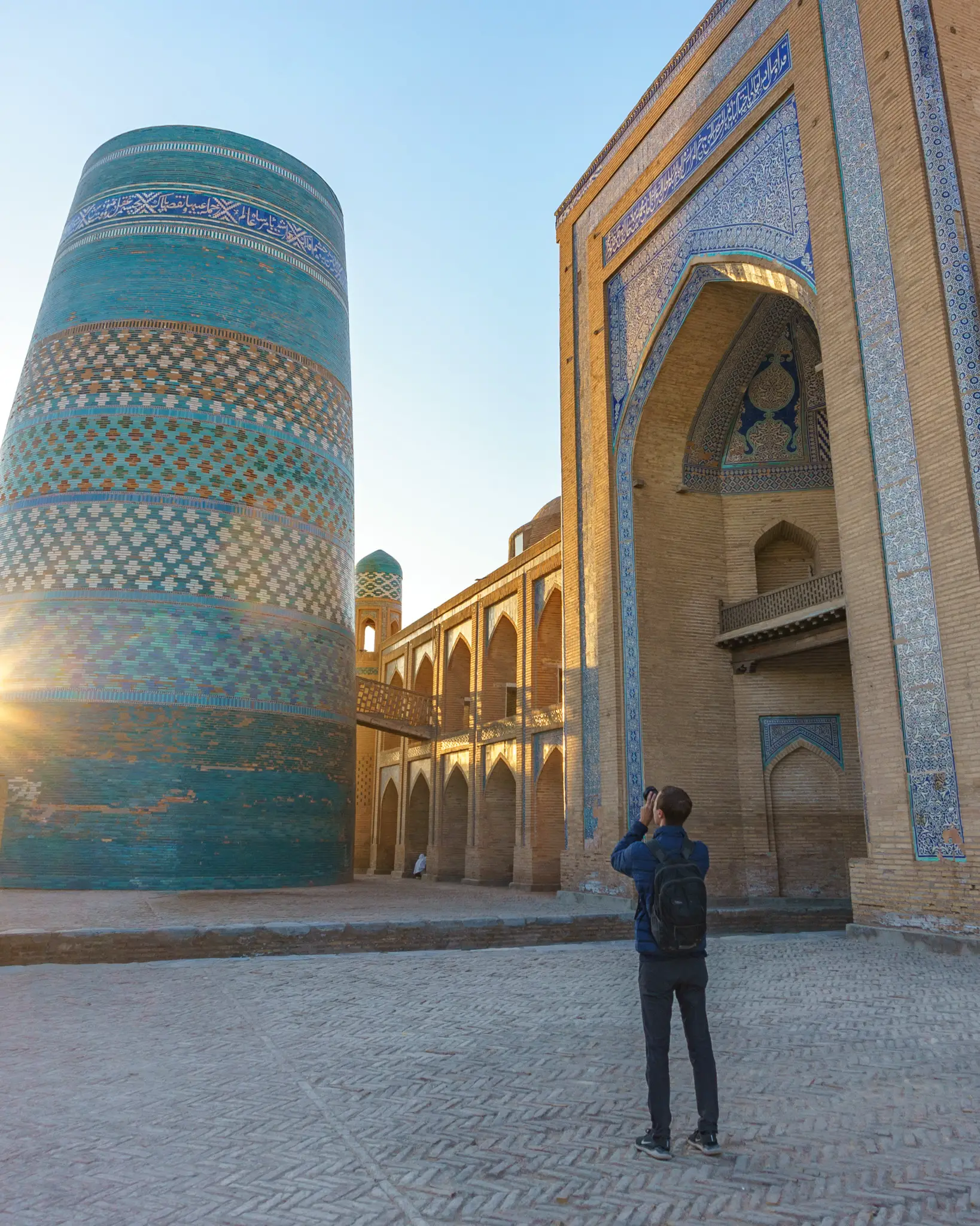 Sunrise in the historical city of Khiva