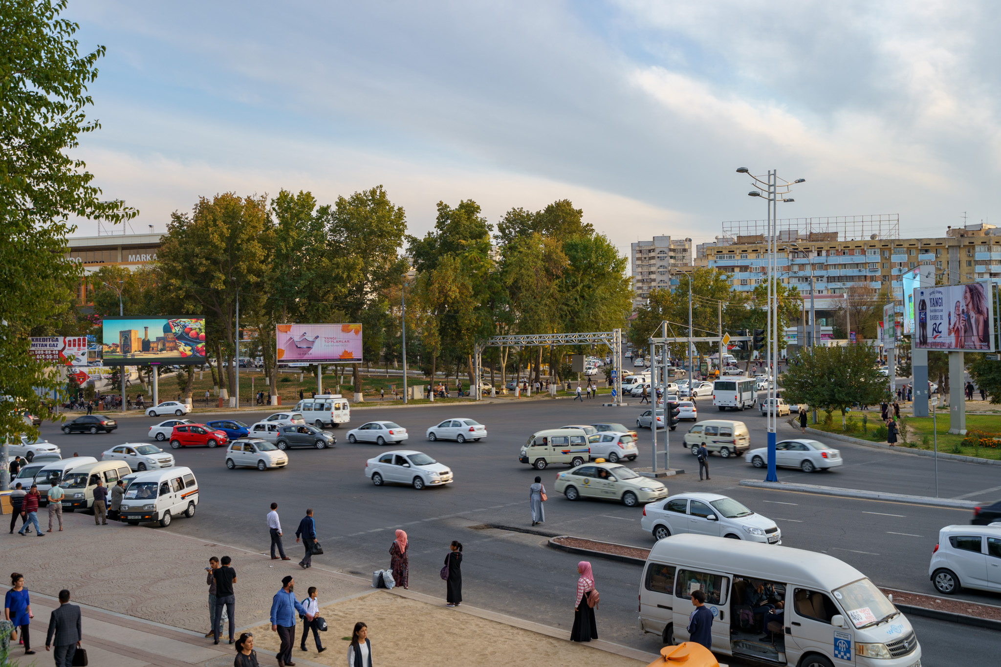 Fun fact: Almost all cars in Uzbekistan are white to protect from the intense summer sun