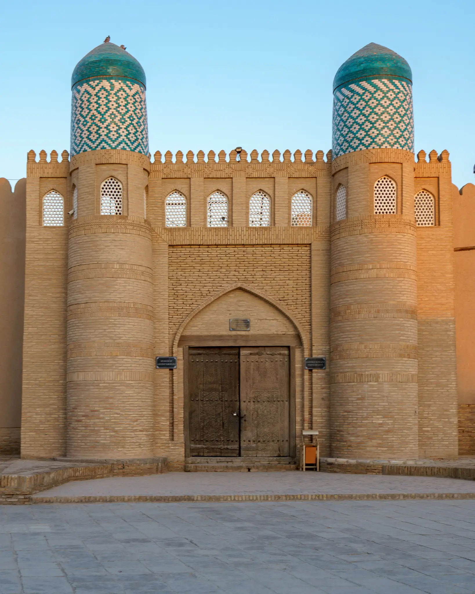 Khiva's Old Town is full of beautiful architecture 