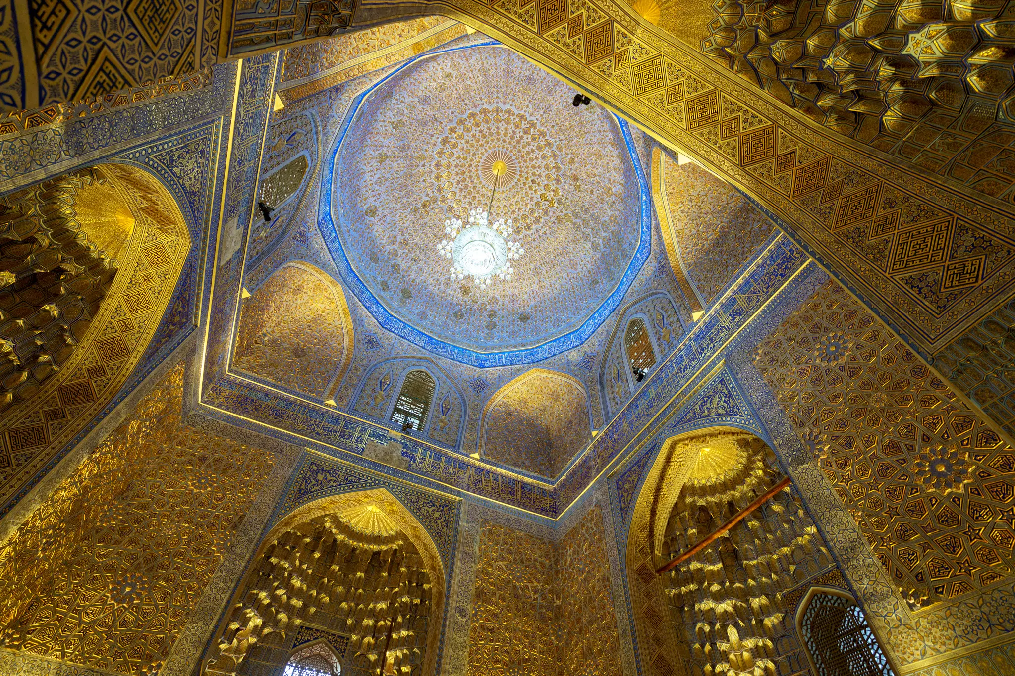 Stunning ceiling in Timur's mausoleum