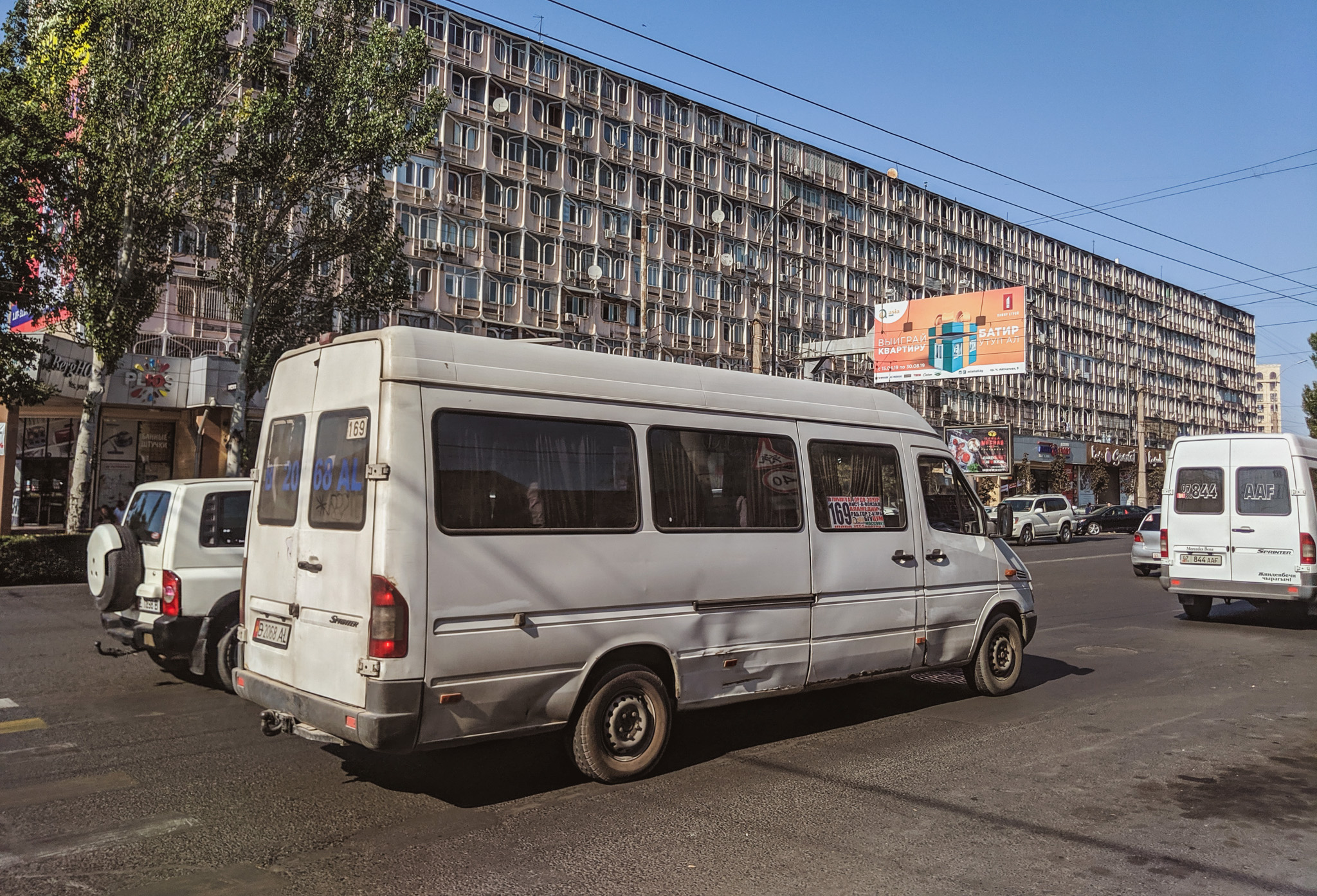 Here's what a typical marshrutka in Kyrgyzstan looks like